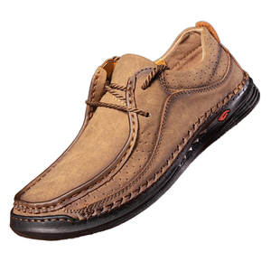 Zapatos Deportivos de Microfibra para Hombre, Talla Grande, Primavera-Otoño, Casuales, con Cordones, Hechos a Mano, Forro de Malla Transpirable, Suela de Goma - Product Image 1