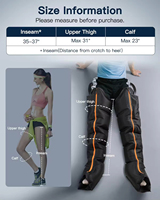 Masseur pour les pieds et les jambes, 5 chambres, pompe à air séquentielle, bottes de récupération, contrôle du temps, prise 12V UK, conforme aux normes CE AS ALL STAR