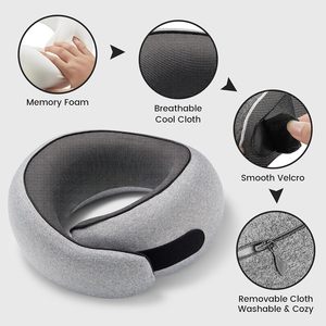 Almohada de Viaje para el Cuello con Soporte Cervical, Ajustable, de Espuma Viscoelástica, Precio de Fábrica - Product Image 2