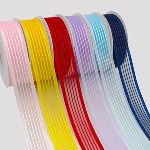 ริบบิ้นผ้าชีฟองลายทาง กอร์ดอน ขนาด 1.5 นิ้ว สำหรับห่อของขวัญ ทำโบว์ตกแต่ง<span class=keywords><strong>ผม</strong></span> งานปาร์ตี้ ของขวัญ  หลากสี  ริบบิ้นโพลีเอสเตอร์แบบ<span class=keywords><strong>ม้วน</strong></span> - Product Image 1