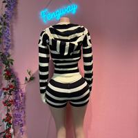 Nouveautés 2026 : Ensemble loungewear printemps pour femme – Pull tricoté à capuche court et short 2 pièces