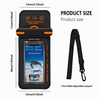 Nouveau produit 2026 : Étui étanche flottant en PVC à double compartiment pour téléphone, certifié IPX8, idéal pour le rafting, la natation et la plage en extérieur