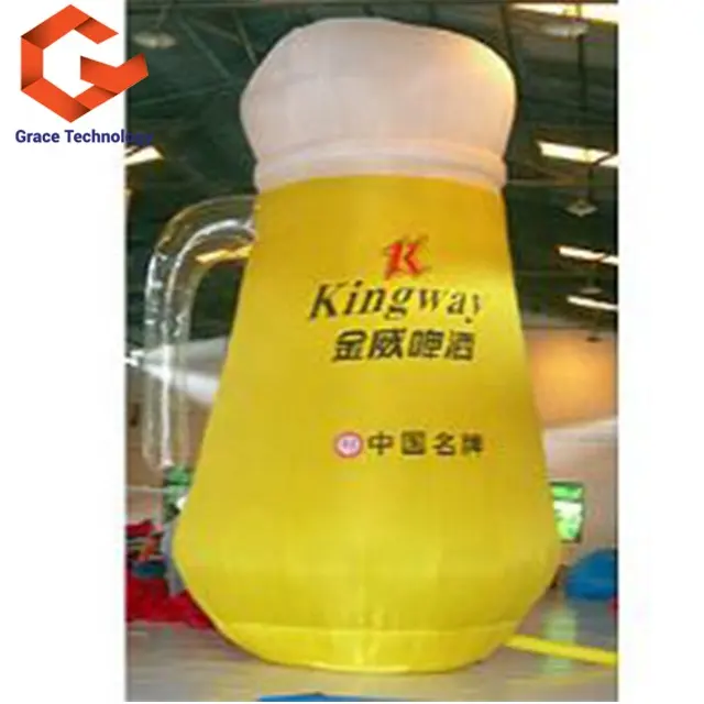 Inflatable giant inflatable wine bottle for advertising, customized inflatable beer can beverages wine bottles