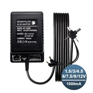 בסדר באיכות אוניברסלי מתאם סוגים Ac Dc מתאם 1.5V כדי 12V כוח מתאם