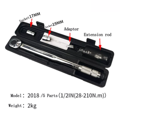 แรงบิดประแจวงล้อ1/2 3/8 1/4นิ้วกล้องส่องทางไกลซ็อกเก็ตประแจประแจที่มีความยืดหยุ่นปรับประแจมือเครื่องมือ - Product Image 2