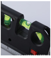 Niveau laser multifonctionnel Outil de mesure intérieur portable alimenté par batterie sèche avec ruban à mesurer en acier