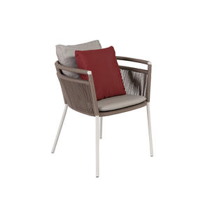 Ensemble de jardin en rotin d'extérieur 4 places, design contemporain imperméable, pour balcon et cour - Product Image 5