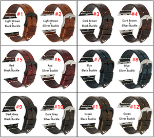 Pour TengYue Bande de Montre D'<span class=keywords><strong>apple</strong></span> Huile Cire Cuir iWatch Bande Sangle Compatible <span class=keywords><strong>l</strong></span>'<span class=keywords><strong>apple</strong></span> <span class=keywords><strong>Watch</strong></span> Series 5 4 <span class=keywords><strong>3</strong></span> 2 1 - Product Image 3