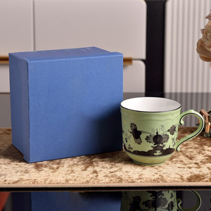 italian style porcelain <b>coffee</b> mug floral hand painted ceramic <b>cup</b> vintage flower tea mug mug with gift box 400ml decorative dri - Product Image 5