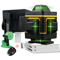 Niveau laser rotatif automatique F FSPY-1-2 à 16 lignes 4D, faisceau croisé vert à auto-nivellement, niveau laser 360°
