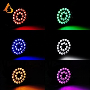AICPOSE - Juego de 24 Focos LED Par de Aluminio Fundido de 12 W, 15 W y 18 W, RGBW, RGBWA, UV, para Escenarios - Product Image 6