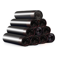 35L 60L 120L 240L Hochbelastbare Biologisch Abbaubare Schwarze Plastik-Müllbeutel für Tierfutter & Gelee-Verpackung Großhandel
