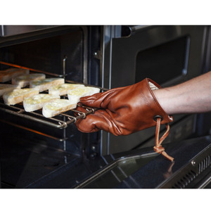 High-temperature resistant cowhide microwave <b>oven</b> <b>gloves</b>, <b>oven</b> mitts, kitchen work <b>gloves</b>, baking <b>gloves</b> - Product Image 1