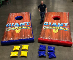 2024 adulti lanciano giochi di sacchi di sabbia aria ermetica gonfiare arie gigantesche buche di mais giochi cina - Product Image 2