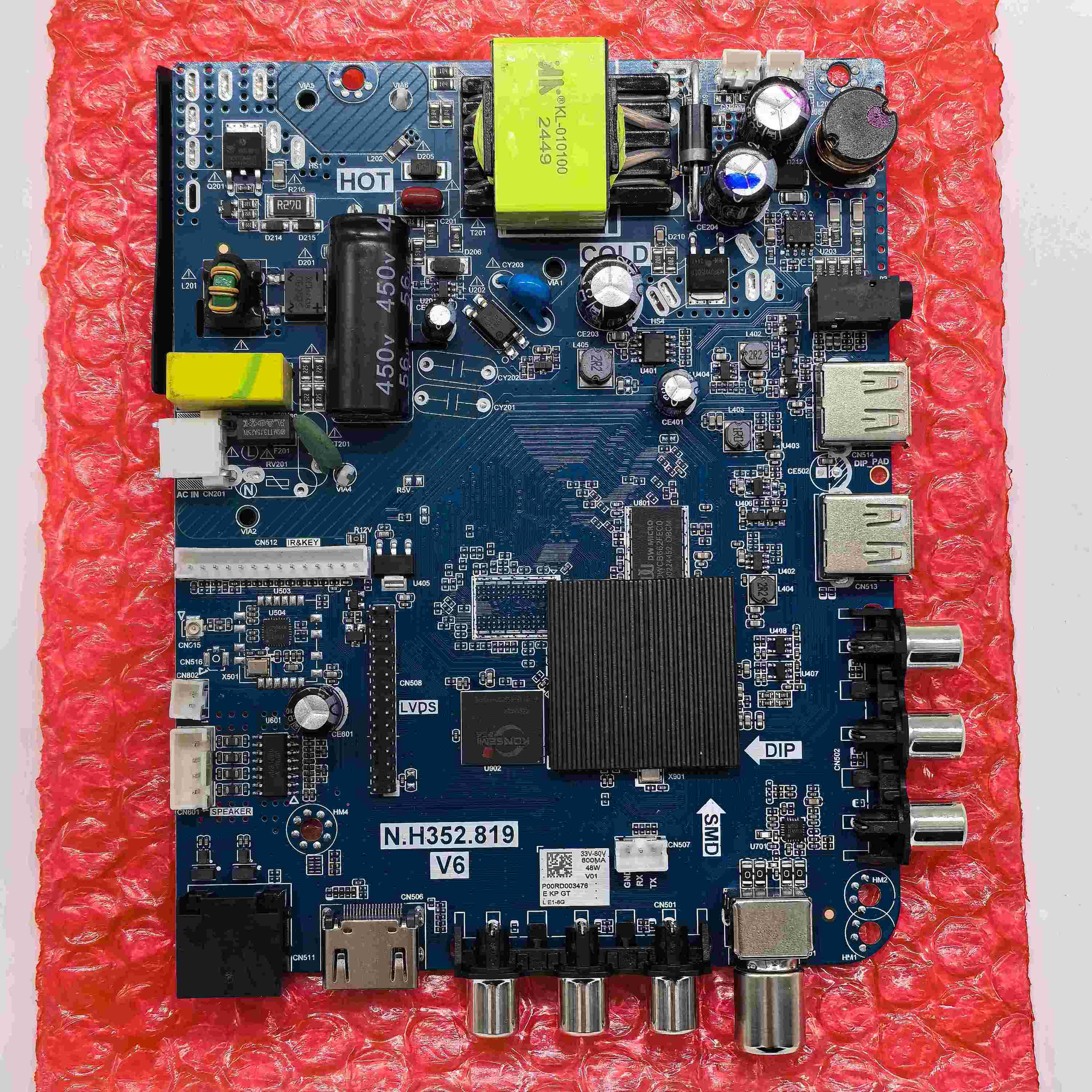 N.H352.819 V6 25W Smart TV Board with Backlight 33-90V, Android 