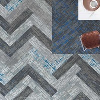 Tapis de sol Immeuble de bureaux Couloir Tapis Design moderne Gym Modulaire 50*50 Carreaux de moquette
