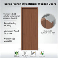 Produits les plus vendus fabriqués en Chine. Fabricant de portes intérieures modernes en aluminium et bois pour la résidence, vente directe.