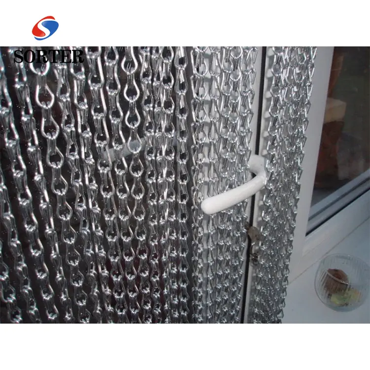 new decorative metal link chain curtain for home divider/drop wall