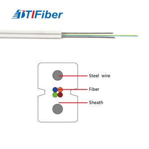 4 Core kabel serat optik 5 Km kabel Drop 1 Hilo LSZH 1 Core Ftth kabel Drop G.657 - Product Image 2
