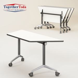 Oficina Universidad Aula Muebles Mesa plegable Institución de entrenamiento Estudiante y trabajador Escritorio móvil y silla para ventas - Product Image 1