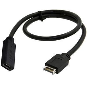 Câble de <span class=keywords><strong>carte</strong></span> mère de bureau USB Type-C femelle et mâle vers Type E 20P mâle Adaptateur Câble de <span class=keywords><strong>disque</strong></span> <span class=keywords><strong>dur</strong></span> mobile - Product Image 2