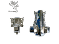 Modelo 3 #   Esquinas Decorativas para Ataúd en Cromo Plateado Estilo Americano, Soportes Ornamentales para Ataúd, Accesorios Decorativos para Funerales