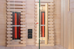 ساونا التدفئة الأشعة تحت الحمراء البعيدة قسط داخلي 2 شخص الفاخرة حمام غرف ساونا للبيع - Product Image 6