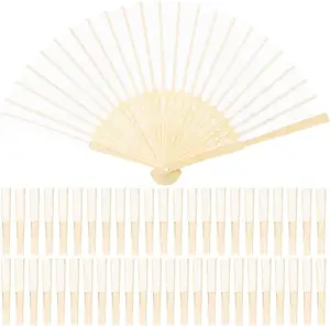 Tailai Cute Großhandel Holz Faltbare Bambus Hand Fan Mit Beutel Chinesische Falt fächer Seiden schleier Fans