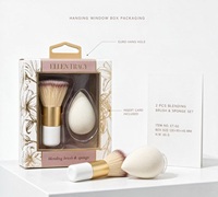 Set Kuas Makeup Dengan Spons Mini Profesional Lembut Sintetis Untuk Foundation Blending Mewah Rias Wajah Custom Grosir Eceran Kit
