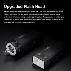Godox ad200pro II ngoài trời Máy ảnh Ánh sáng đèn flash với 2.4 Gam hệ thống không dây và pin lithium TTL Túi ánh sáng đèn flash - Product Image 3