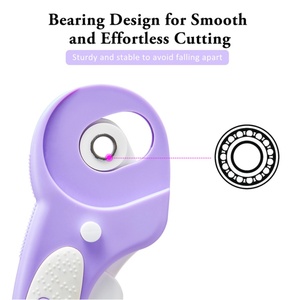 Cutter rotatif ergonomique de 45 mm avec roulement, confort amélioré - Product Image 2