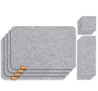 1 pièce tapis de Table de luxe, en plastique, vinyle tissé, feutre, Dropshipping, or, argent, marron, résistant à la chaleur