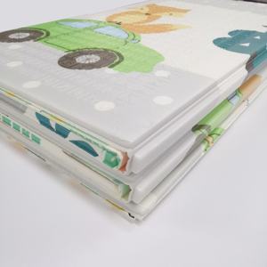 Tapis de jeu unisexe imperméable en mousse XPE, portable et pliable pour enfants, doux, écologique, pour l'exercice, le sport, le camping et l'éveil des bébés - Product Image 3