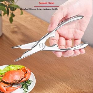 <span class=keywords><strong>Pince</strong></span> à <span class=keywords><strong>crabe</strong></span> spéciale en alliage <span class=keywords><strong>de</strong></span> zinc chromé couleur claire, outil <span class=keywords><strong>de</strong></span> cuisine pour fruits <span class=keywords><strong>de</strong></span> mer, gadget <span class=keywords><strong>de</strong></span> cuisine, aiguille à <span class=keywords><strong>crabe</strong></span> - Product Image 3