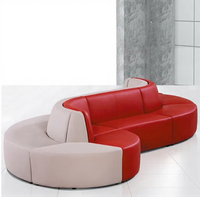 Nuevo Diseño Moderno de Conjunto de Sofás de Oficina en Forma de S para Uso en Hoteles, Bibliotecas, Escuelas y Hospitales - Muebles Comerciales Cómodos y Coloridos