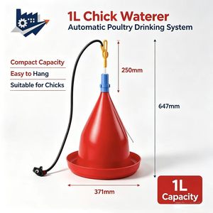 Bebedero Automático para Pollos de 1L, Sistema de Riego Colgante para Pollos y Pollitos - Product Image 1