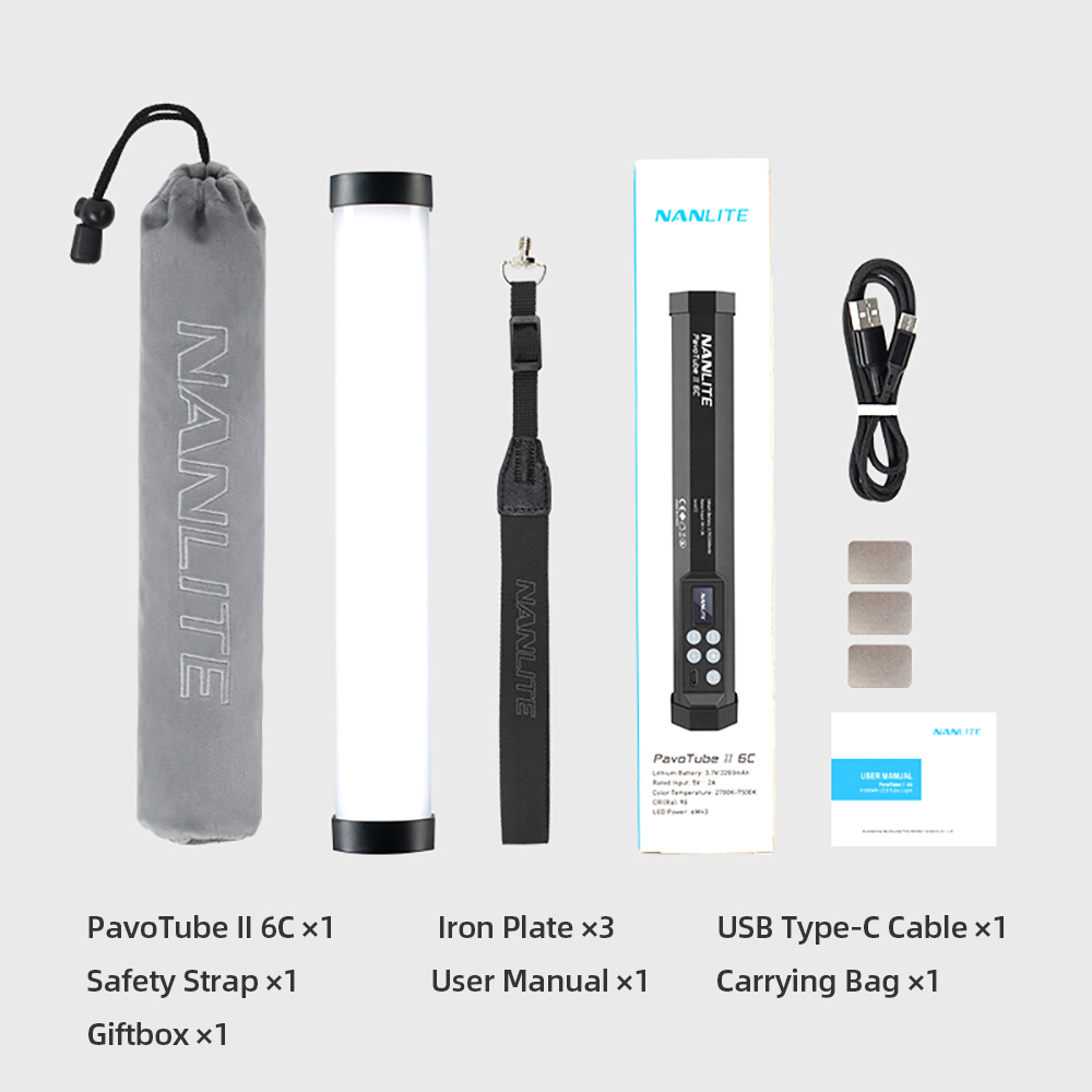 NANLITE PavoTube Ⅱ 6C Amazon.com : Nanlite PavoTube II 6C 10in 6w RGBWW LED Tube
