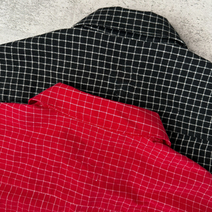 Custom Lightweight Short Sleeve Casual Wear Lightweight <b>Plaid</b> Button Up Short Sleeve <b>Shirt</b> Summer Design <b>Plaid</b> <b>Shirt</b> For Men - Product Image 3