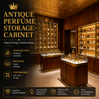 Armoire de collection de parfums, vitrine pour 36 flacons de parfum, armoire de rangement de parfums antique