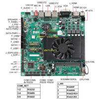 Mini PC industriel sans ventilateur avec Intel I5 3317U 2117U 4 ports RS232 1 port LAN prend en charge le WIFI 4G Lte WinXP Window7 8 10 Linux Ubuntu