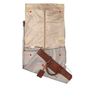 BSCI Factory Convertible <b>Garment</b> <b>Bag</b> with Shoulder Strap, <b>Travel</b> Weekender Overnight Carry on <b>Garment</b> Duffel <b>Bag</b> for Women - Product Image 4