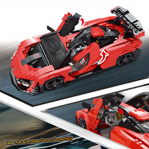 MOULD <span class=keywords><strong>KING</strong></span>-Blocs de construction pour enfants, briques créatives pour véhicules de course, de <span class=keywords><strong>sport</strong></span>, de vitesse, jouets pour garçons, MOC No. Seine, 10007S - Product Image 3