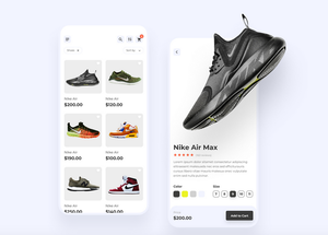 แอปพลิเคชันอีคอมเมิร์ซรองเท้าคุณภาพสูง ร้านค้าออนไลน์บน Android และ IOS ซอฟต์แวร์ออกแบบเว็บสโตร์สำหรับผู้ค้าปลีกรองเท้า - Product Image 5