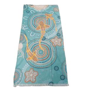 Toalha Pareo Personalizada com Design Digital Impresso OEM Toalha de Praia Turca <span class=keywords><strong>Sarong</strong></span> Toalha de Praia para Mulheres - Product Image 1