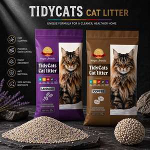 Litière pour chat en bentonite en forme de boule, écologique, 99 % sans poussière, agglomération rapide, contrôle des odeurs - Product Image 1