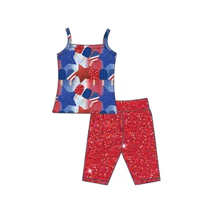 Летний комплект одежды для девочек QingLi El Paquete, детский комплект одежды с героями мультфильмов