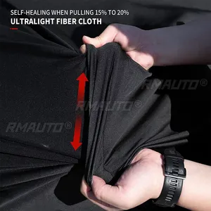 Housse de voiture complète intérieure pour Chevrolet Corvette C8 2020-2022 Stingray, satinée, anti-poussière, anti-UV, anti-rayures, extensible, noir, gris, rouge - Product Image 4