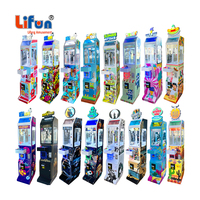 Machine à griffes LiFun à motif dragon, à monnayeur, personnalisable, pour jouets en peluche et cadeaux, modèle Mega Mini, avec accepteur de billets