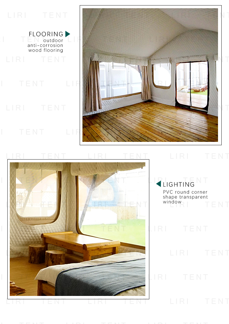 Waterproof Winter Glaming Hotel Luxury Cabin Hawaii Square Jungle Tents