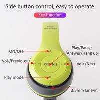 Headphone Termurah P47 TF FM USB Earphone Berkabel Headset Aux 3.5mm P47 Headphone Nirkabel Gaming Headphone On-Ear dan Over-Ear